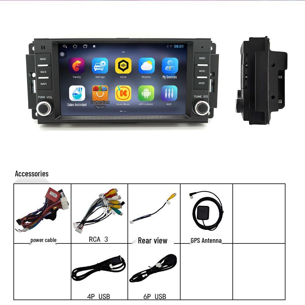 7-Inch Jeep Compass Android Car Navigation with Bluetooth & Wireless Carplay
