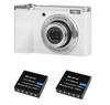 Kenko Compact Digital Camera KC-ZM08WH ST 16MP CMOS Touch Panel 5x Optical Zoom Selfie Sub-Camera White 017654