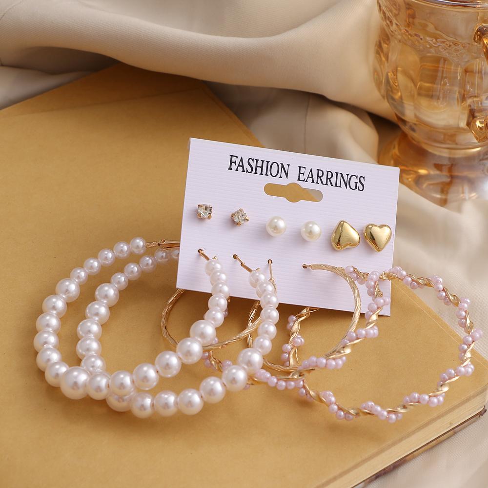 Набор серег в стиле ретро с темпераментом, геометрические серьги, нежные модные простые серьги