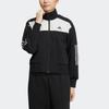 Adidas Трикотажная спортивная куртка Essentials с 3 полосками, женская верхняя одежда, черный HM7090