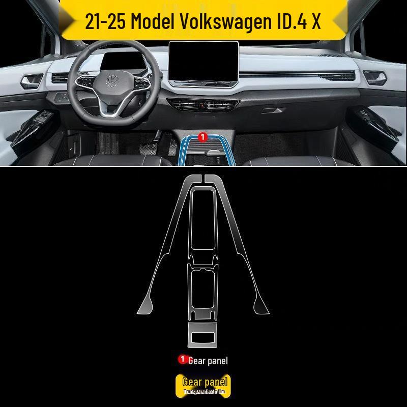 Наклейка-пленка для декора экрана центральной консоли интерьера Volkswagen ID4X
