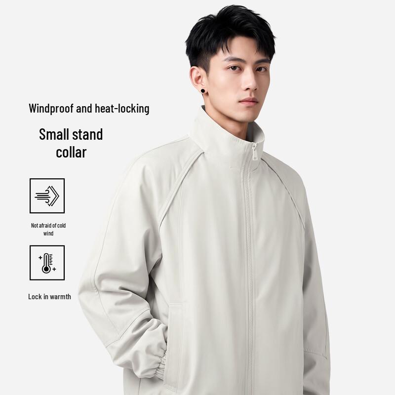 MINISO Men's Windproof Utility Stand-Collar Jacket