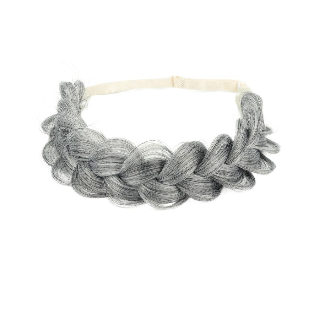 Stretchable Braided Hair Headband Adjustable Handmade Hair Band  Women
