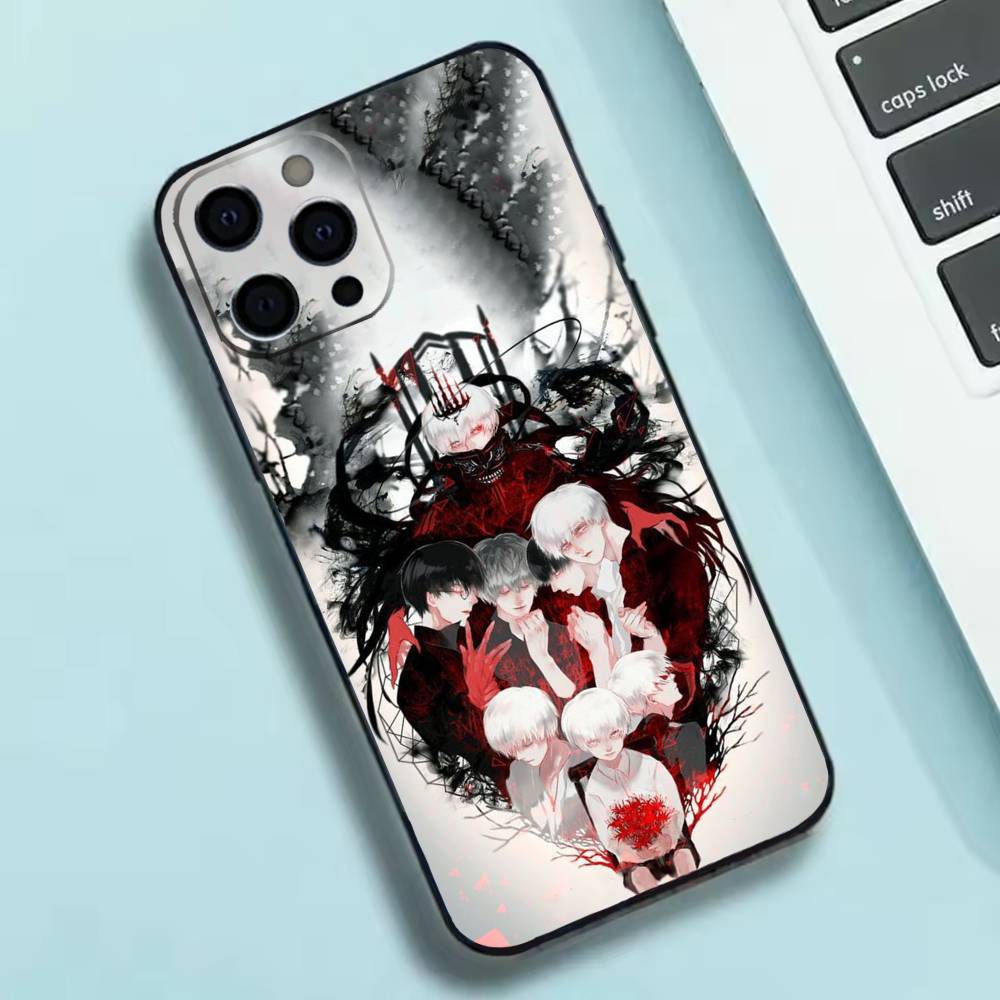 Аниме Обои Токийский Гуль Чехол для Телефона Силиконовый Мягкий Для IPhone 17 16 15 14 13 12 11 X XR Plus Pro Max Plus