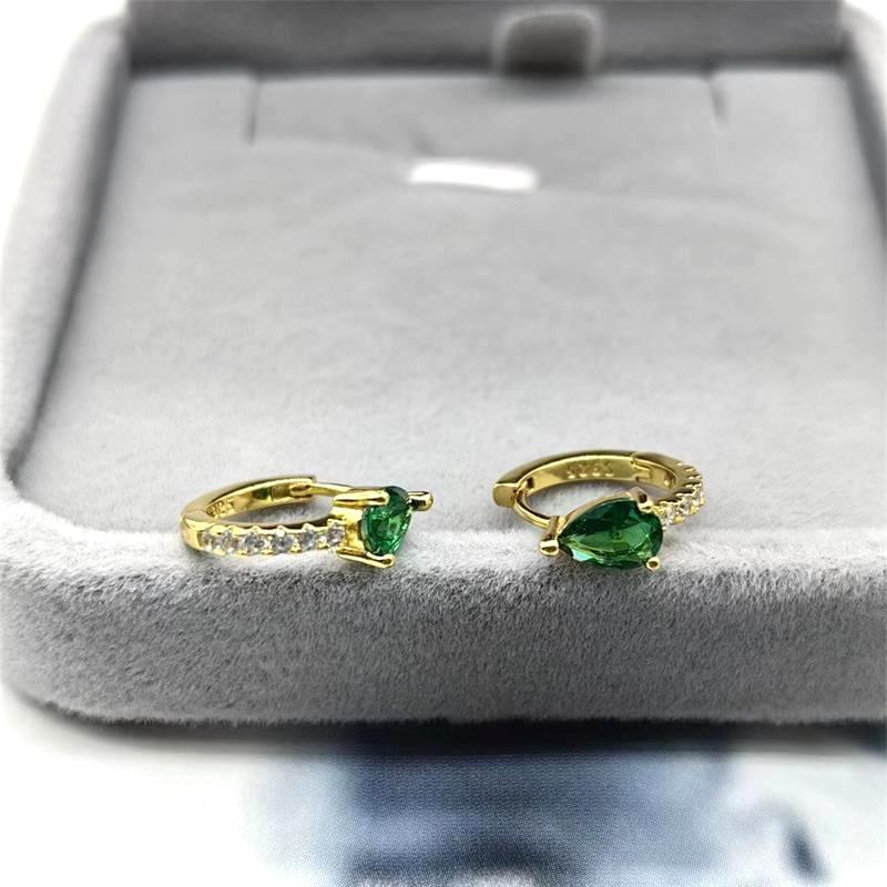 Diamond Drop-Shaped Ear Buckle Fashion High-End Super Girl Earrings Jewelry for Women