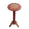 Sheesham Wooden Brass Carved Round Beautiful Carving Design Side Table Coffee Table Outdoor Table Living Room Furniture