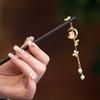 Wood Cheongsam Flower Chinese Style Headwear Wooden Hairpin Ancient Style Hairpin Hanfu Hair Sticks