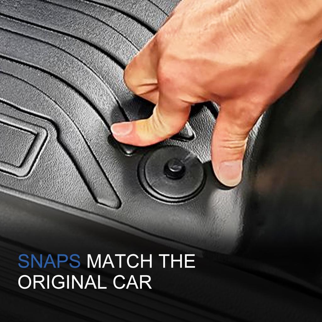 For Volvo EX30 2024 2025 Car Floor Mats Cargo Liner Trunk Pad TPE 3D Foot Mat Waterproof Odorless Tray Set BLACK