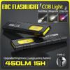 Портативный EDC лазерный фонарик ST7 PRO Магнитное основание Карманная клипса USB Перезаряжаемый ABS-конструкция Кемпинг Многофункциональный инструмент