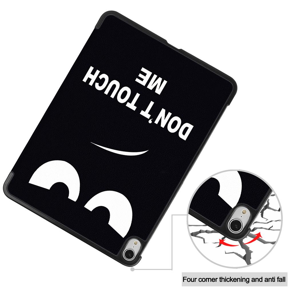 Для iPad Эйр 13 (2025)/(2024) Чехол-трифолд с подставкой, с принтом, кожаный чехол для планшета с функцией автоматического пробуждения/сна