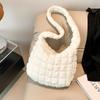 Winter Fashion Versatile Cloud Down Handbag for Women Shoulder Bag Crossbody Bags Large Capacity Tote