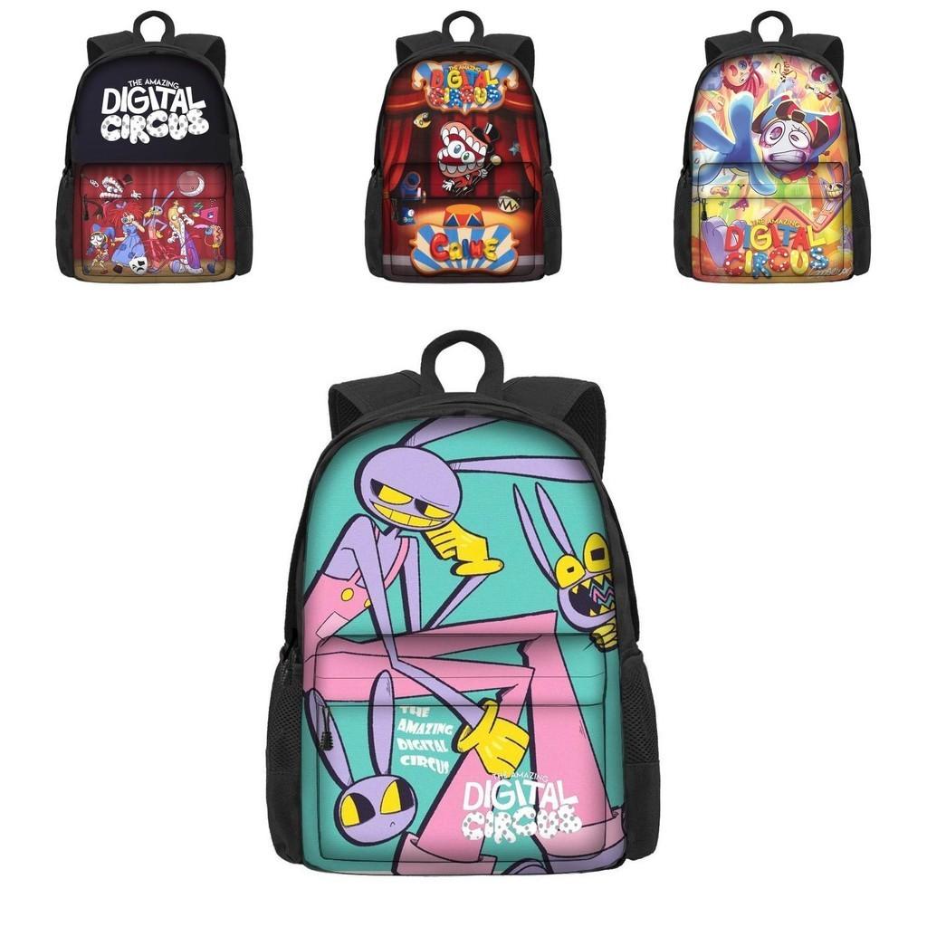 The Amazing Digital Circus School Bag For Boys And Girls Breathable And Durable 3rd-4th Grade Trendy And Cool Style Polyester Material