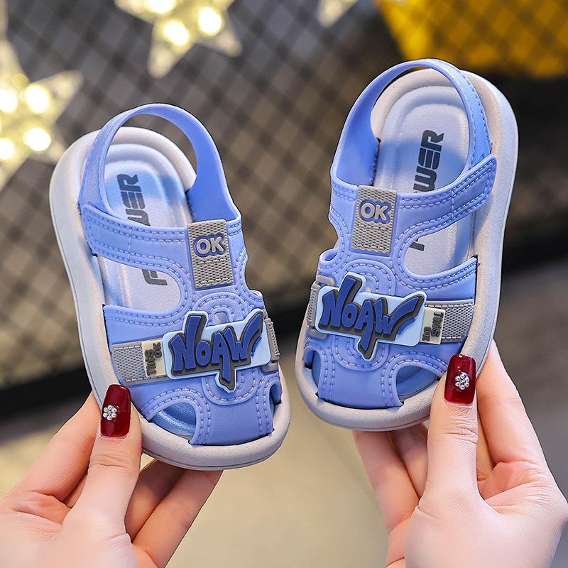 Boys' Sandals Summer New Korean Style Girls' Soft Soles2Years Old3Waterproof and non-slip children's walking sandals for 1-year-old babies