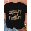 Женская футболка Sunday Funday Винтажный дизайн Комфорт Повседневная