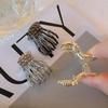 Zinc Zinc Zinc Alloy Skeleton Hand Hair Claw Hollow Metal Hair Claw Simple Ghost Paw Hair Claw  Girl