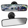 Rear View Mirror Glass Suction Cup Learner Driver Stick On Interior Wide Car