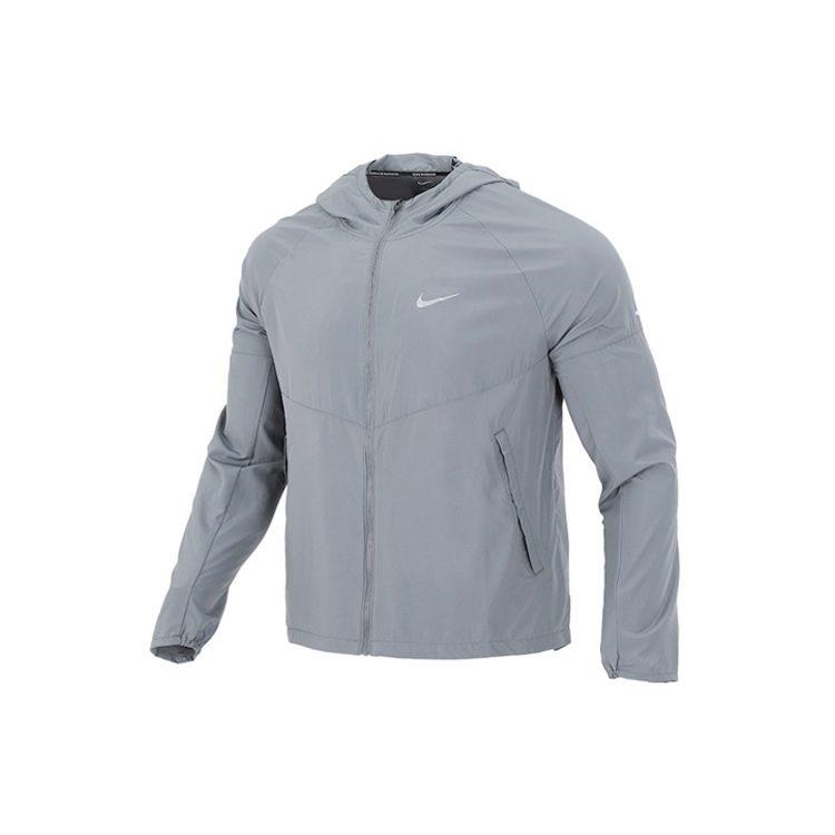 Nike Куртки MILER Мужские Серые С капюшоном Умеренные Другие DD4747-084