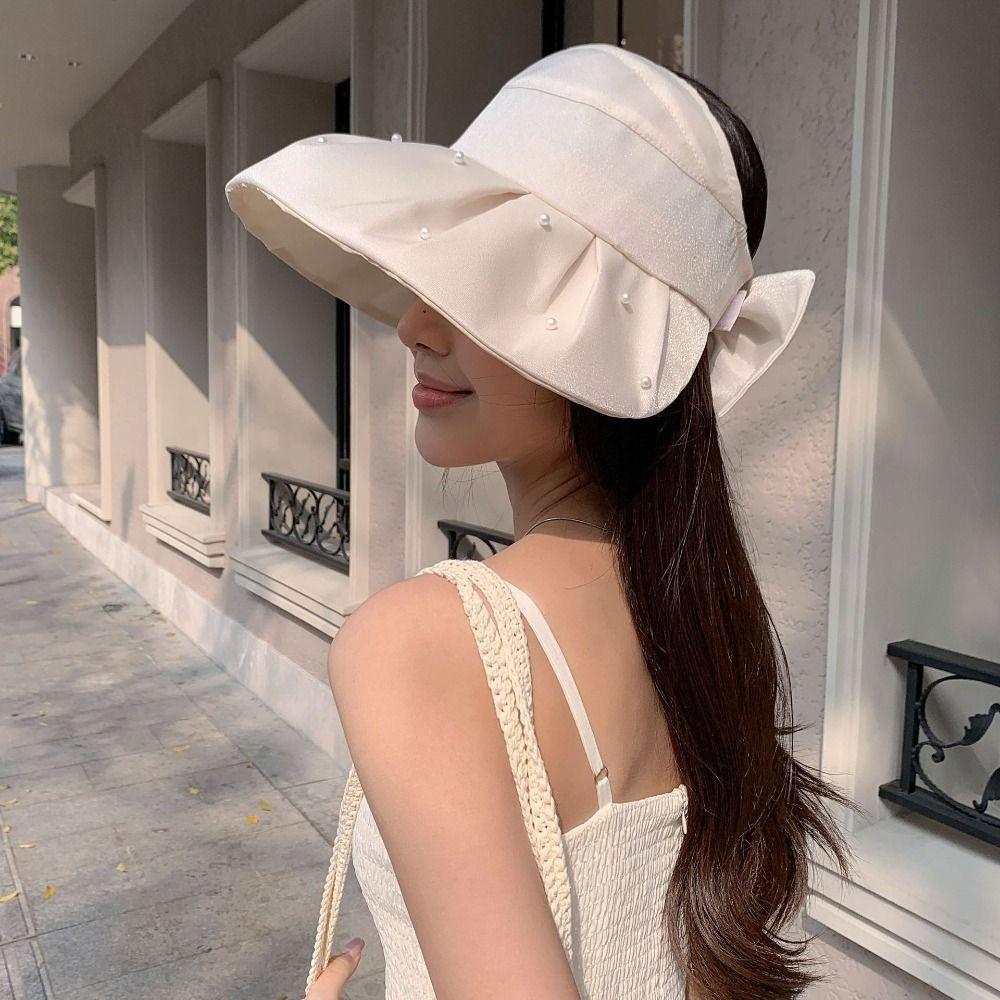 Sun Protection Big Brim Sun Hat Windproof Beach Cap Hot Sun Hat  Women Men