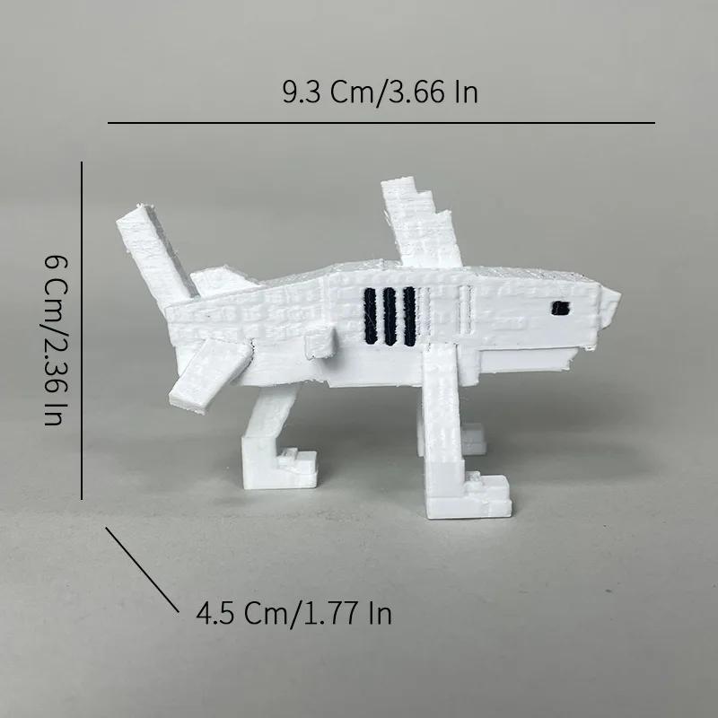 3D-печатные животные «Гниль мозга» Tralalelo Tralala Sharkbricks Подарок для детей Автомобиль Настольный домашний декор