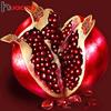 HUACAN Diamond Embroidery Pomegranate Diamond Painting Full Square/round Rhinestones Diamond Mosaic Kit Handmade Wall Decor