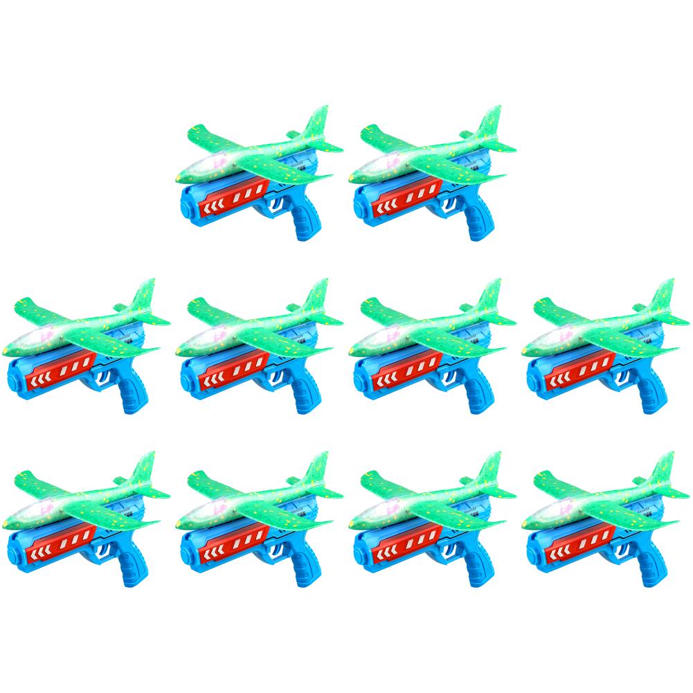 Игрушки для запуска самолетов Спорт на открытом воздухе Летающие игрушки Пенопластовая пусковая установка Катапульта Самолет Пистолет Катапульта Самолет Подарки на день рождения для мальчиков и девочек