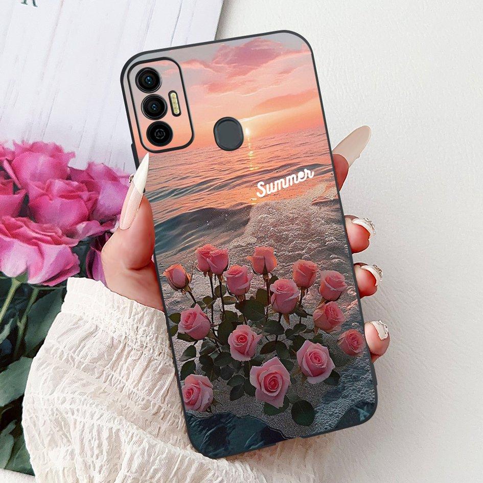 Для Tecno Spark 7 Чехол KF6 KF6j KF6i Обложка Милый Модный Кот Цветок Мягкий Силиконовый Защитник Для Tecno Spark 7P 7T Spark7 Pro Capa