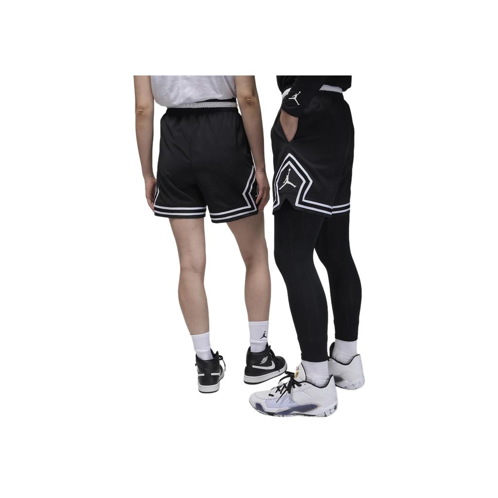 Jordan Полосатые шорты прямого кроя со шнуровкой, повседневные, унисекс, черные FQ2990-010