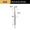 Solid Carbide Tapered Ball Nose End Mill Spiral Engraving Router Bits CNC Carving Bit  Woodworking