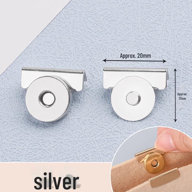 Прочная магнитная металлическая пряжка для сумок: Фиксация без шитья, совместимость с кожей и тканью, скрытая магнитная кнопка