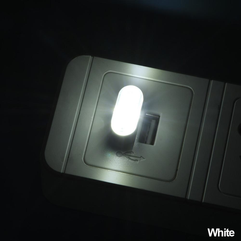 1Pc Car Mini USB LED Atmosphere Lights Car Interior Neon Decorative Lamp Emergency Lighting Universal PC Portable Plug and Play