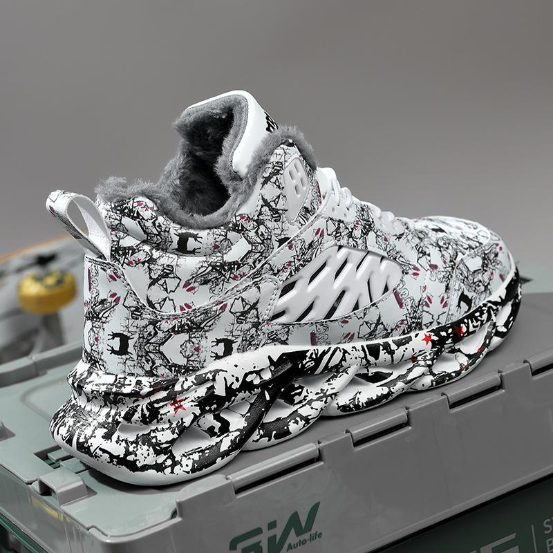 Мужские трендовые универсальные кроссовки на толстой подошве, увеличивающие рост, корейская версия, дышащие, для бега, больших размеров, спортивная трендовая обувь, баскетбольные кроссовки