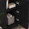 Desk 2 pcs Black Oak Effect