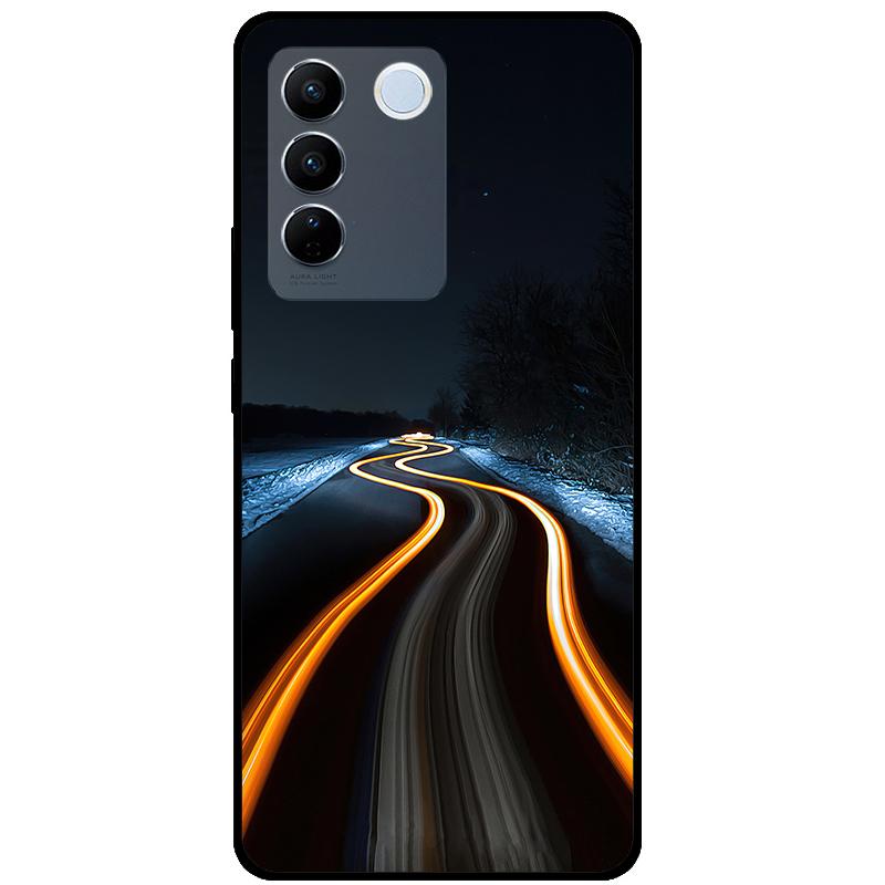 Для Vivo V27E V2237 V27 Pro V2230 V 27 Чехол ТПУ Мягкий Силикон Мраморный Кот Ударопрочные Чехлы Для Vivo V27 5G V27Pro Сумка Funda Чехол