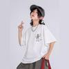 2024 Футболка из хлопка с коротким рукавом для мальчиков с рисунком в корейском стиле