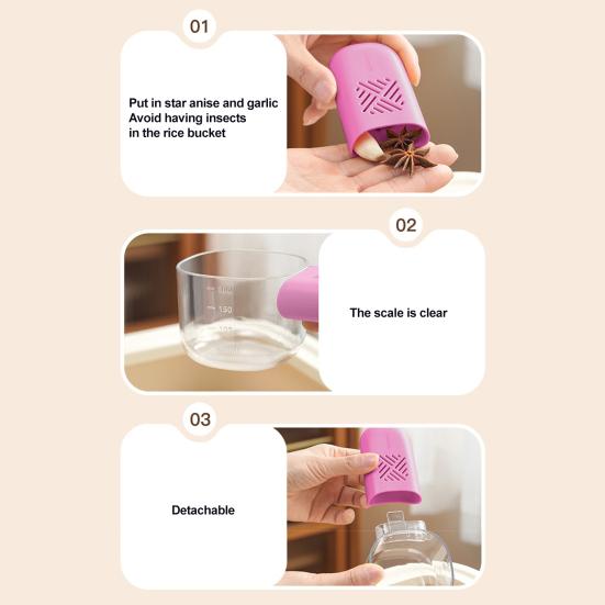 Мерная ложка с контейнером для хранения и съемной ручкой, четкая шкала, универсальная ложка для зерна, ложка для бобов, чая, сахара, инструменты бариста