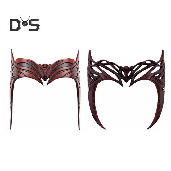 Алая Ведьма Корона Супергероя Косплей Головной Убор Нарядная Повязка На Голову Костюм Аксессуар для Хэллоуина Рождественская Вечеринка