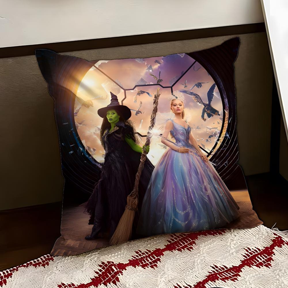 Movie WWicked Cushion Cover Reversible Soft Durable Pillow Cover Home Car MultiScene Use for Daily Comfort