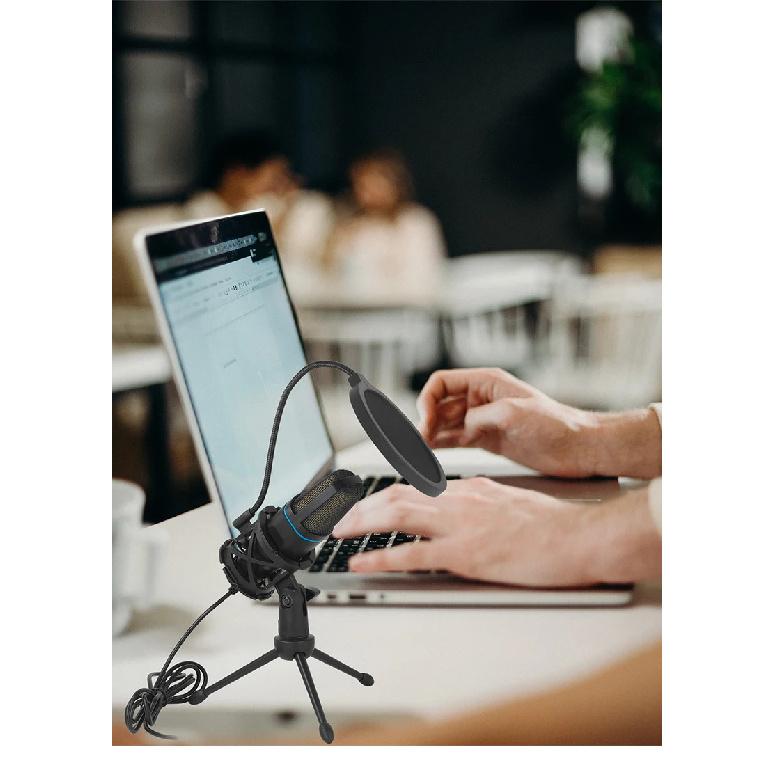 USB-микрофон RGB Конденсаторный микрофон Проводной игровой микрофон для записи подкастов Студии Стриминга Ноутбука Настольного ПК