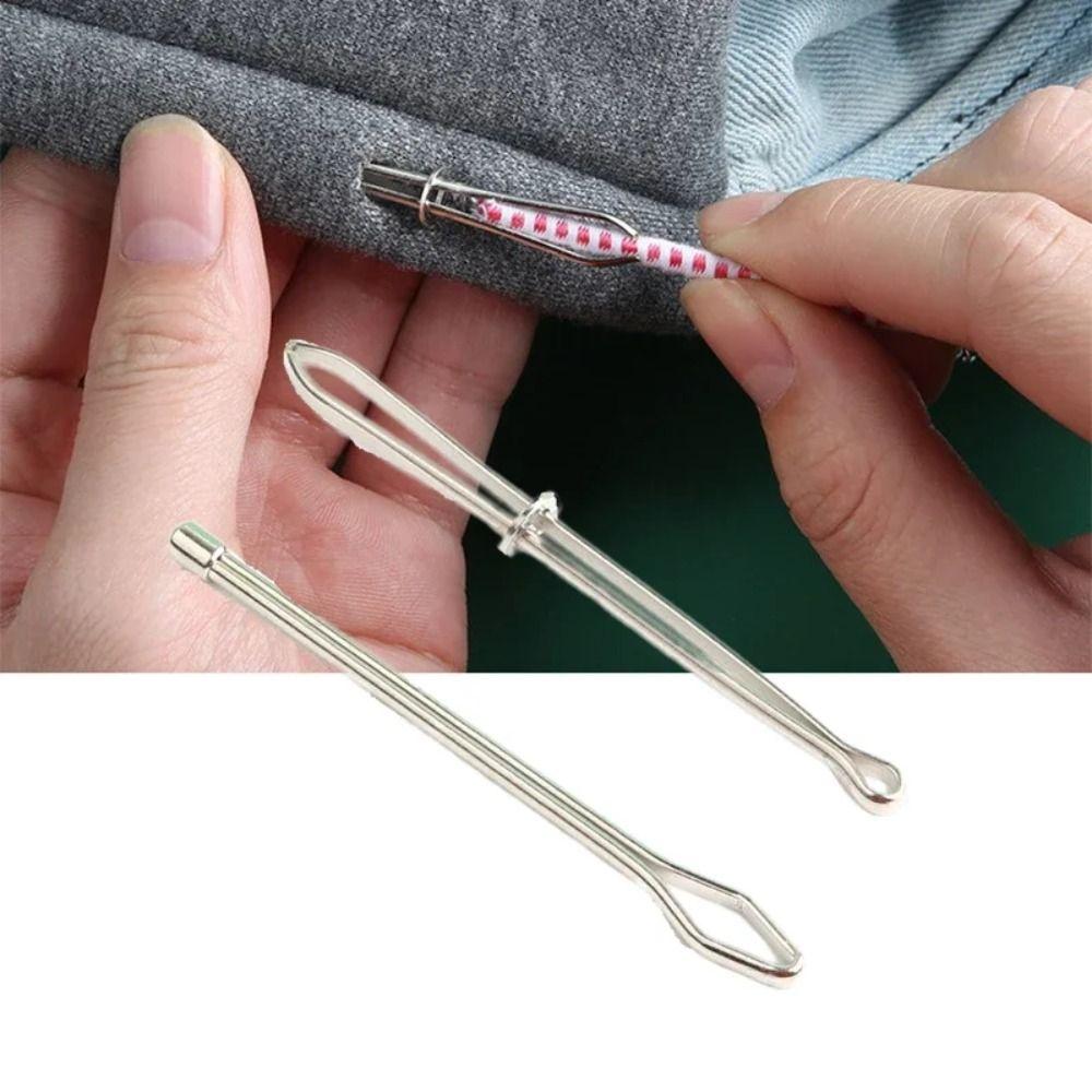 Рукоделие Вдеватель для ниток Нержавеющая сталь Вдеватель эластичной ленты Вдеватель шнура Направляющие для вдевания шнура
