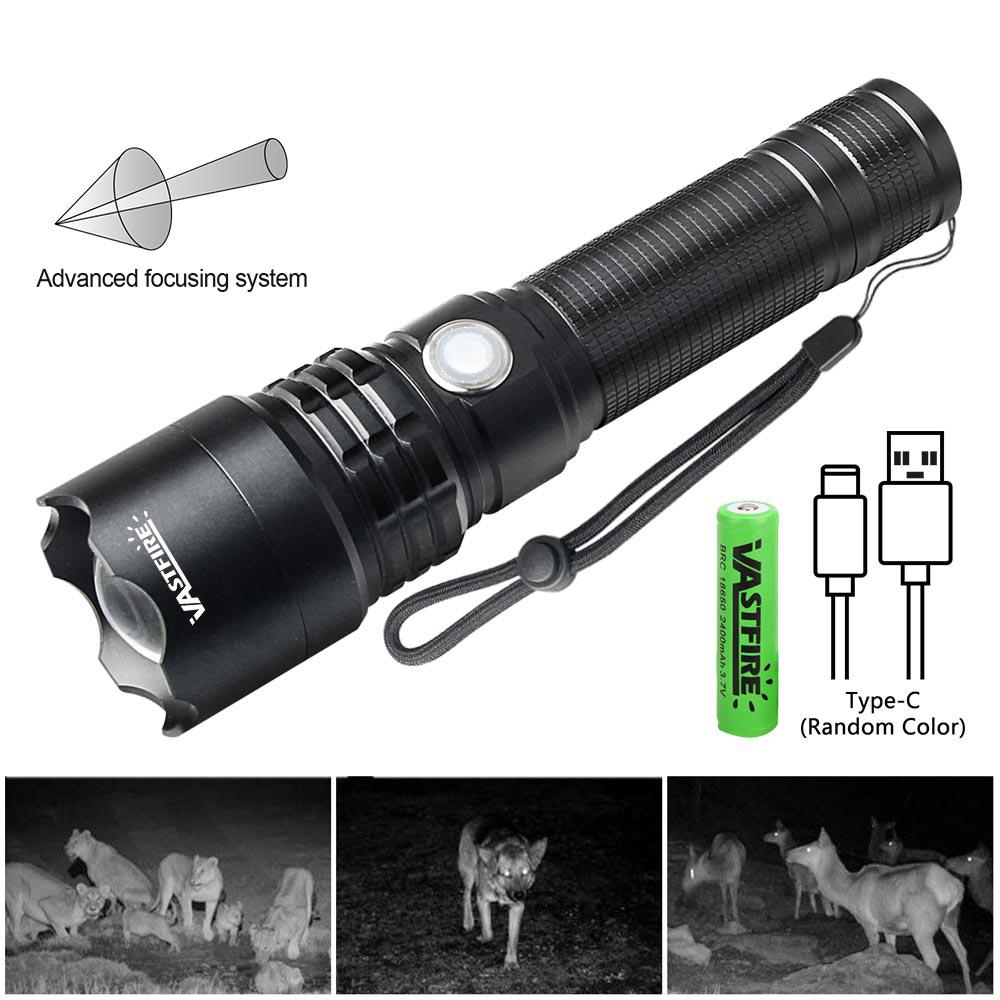 850nm/940nm IR Flashlight Torch 400 Yard Zoom Tactical LED Infrared Radiation Flashlight Lamp Night Vision Torch Hunting Lantern