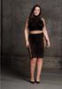 Le desir - Sexy set of top + shaping skirt Plus Size