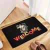 1PC Halloween Skull Kitchen Rug Non-Slip Door Mat Pop Design Bathroom Rug Bath Mat Carpet for Home Sink Laundry Decor