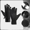 1 Pair Winter Cycling Gloves Warm Touchscreen Non-slip Windproof Waterproof Cold Weather Men Women Outdoor Motorcycle Riding Snow Skiing Gloves