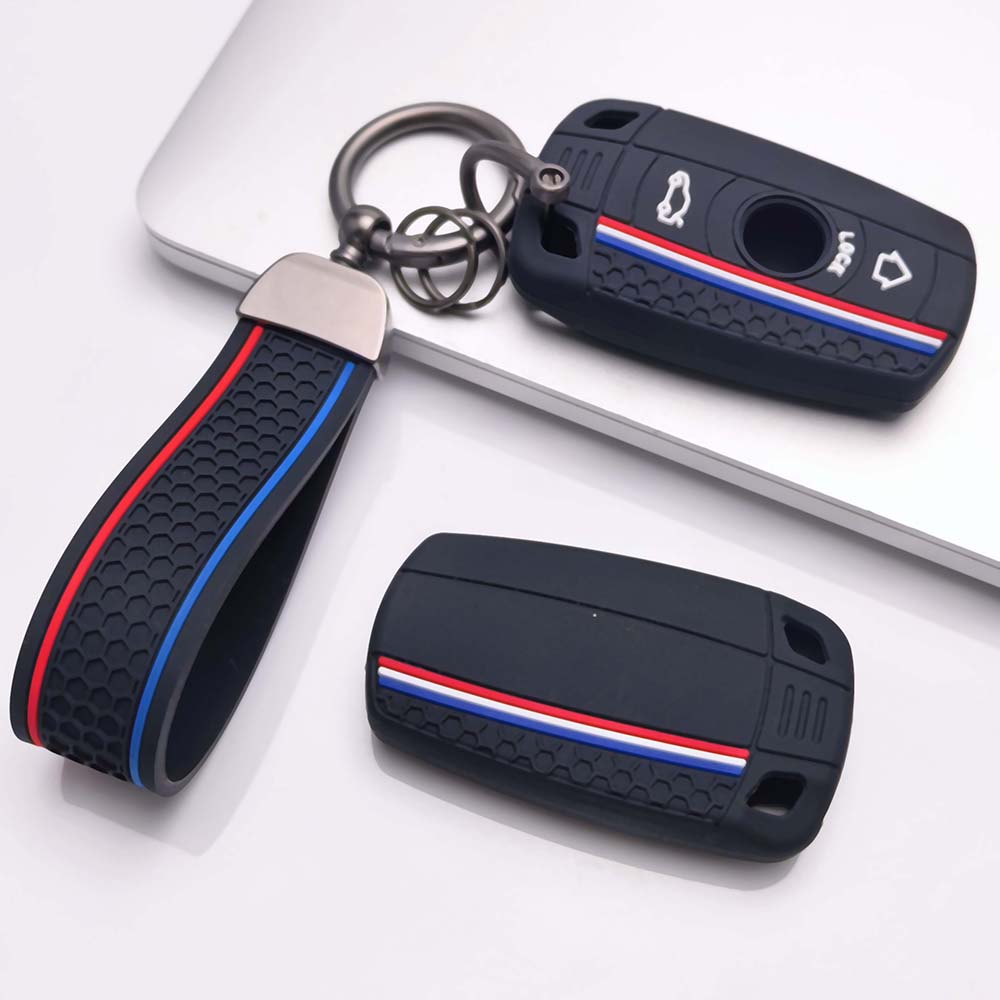 Key Cover for X7 bmw with Keychain Anti-Scratch Guard Shockproof Protection Soft Grip Texture Responsive Button Touch Dust Resistant Cover