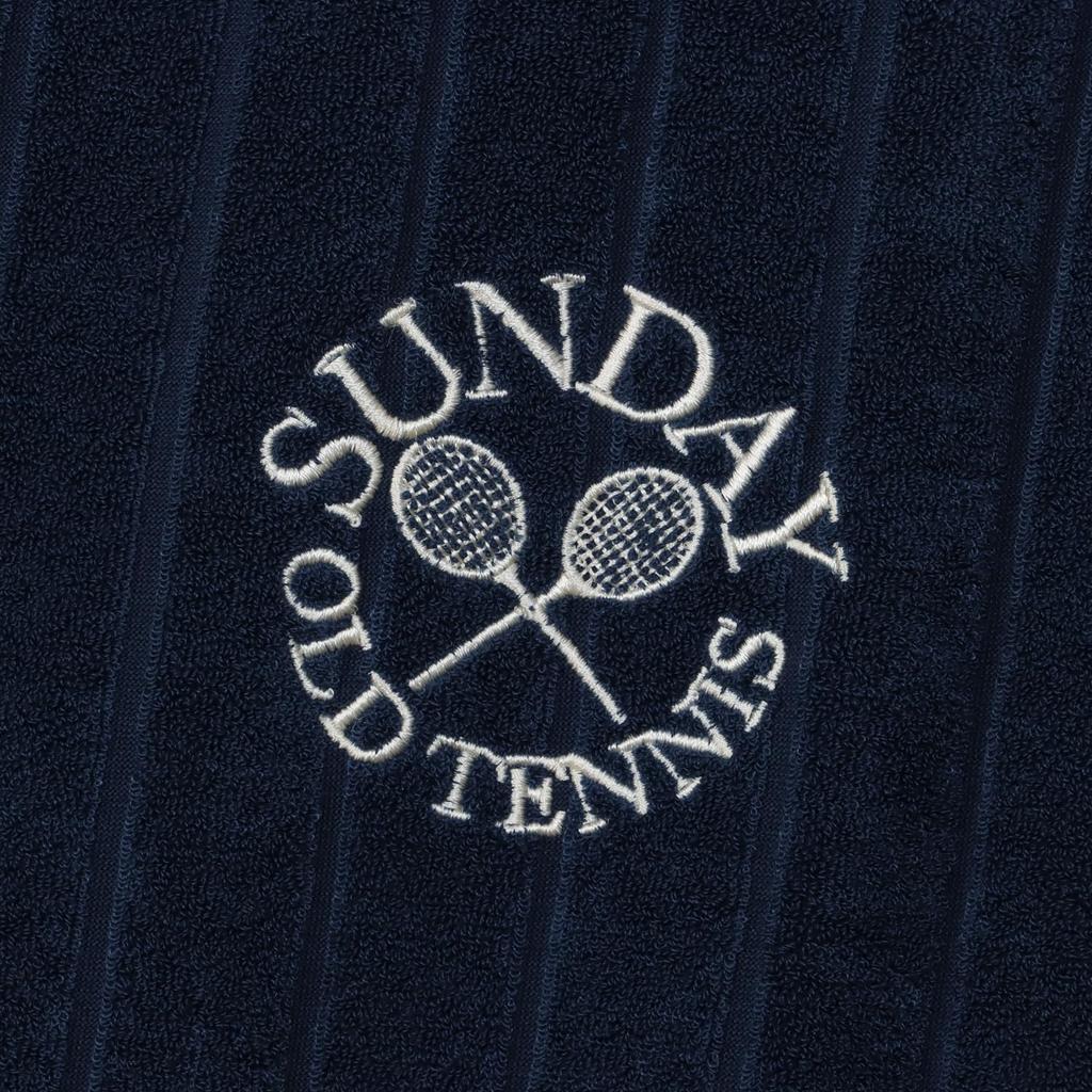 Футболка с коротким рукавом и круглым вырезом, вышитая в рубчик, с коротким рукавом, повседневная, темно-синяя [Champion], женская футболка CW-Z309