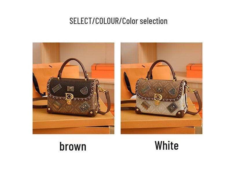 Женская премиальная ретро-роскошная сумка кроссбоди - Европейский и американский стиль, высококлассный значок, маленькая сумка-бестселлер