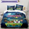 3pcs Duvet Cover Set (1*Duvet Cover + 2*Pillowcase, Without Core), Scooby Print Soft All‑Season Bedding Set, Home Bedroom Decor Gift