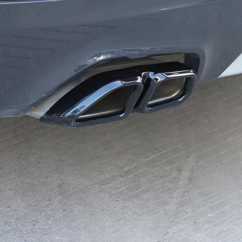 Car Tail Exhaust Pipe Outlet Muffler Pipe Cover Decorative Tail Throat Frame For BMW 5 Series 6 Series GT G30 G38 2018-