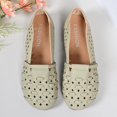 Женские сандалии Мягкая подошва Плоский каблук Женские Полые Плоские Легкие Туфли Женские Роскошные Ретро Туфли Женские Повседневные Туфли 2025