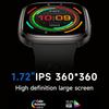 HT31 1,72-дюймовый IPS-экран Смарт-часы с функцией звонков по Bluetooth, монитор здоровья с УФ-фонариком